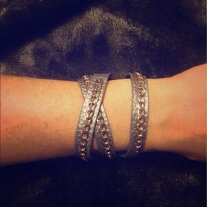 Urban Outfitters Leather and Metal Bohemian Bracelet